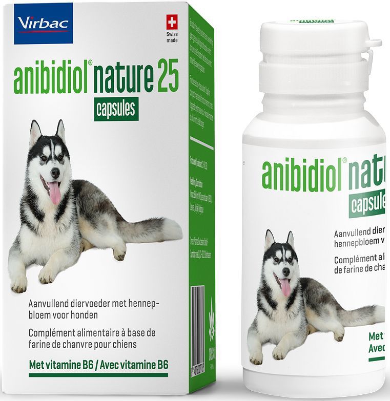 Anibidiol Nature 25 - Dierensupplement - Hennepbloem - 25 mg CBD