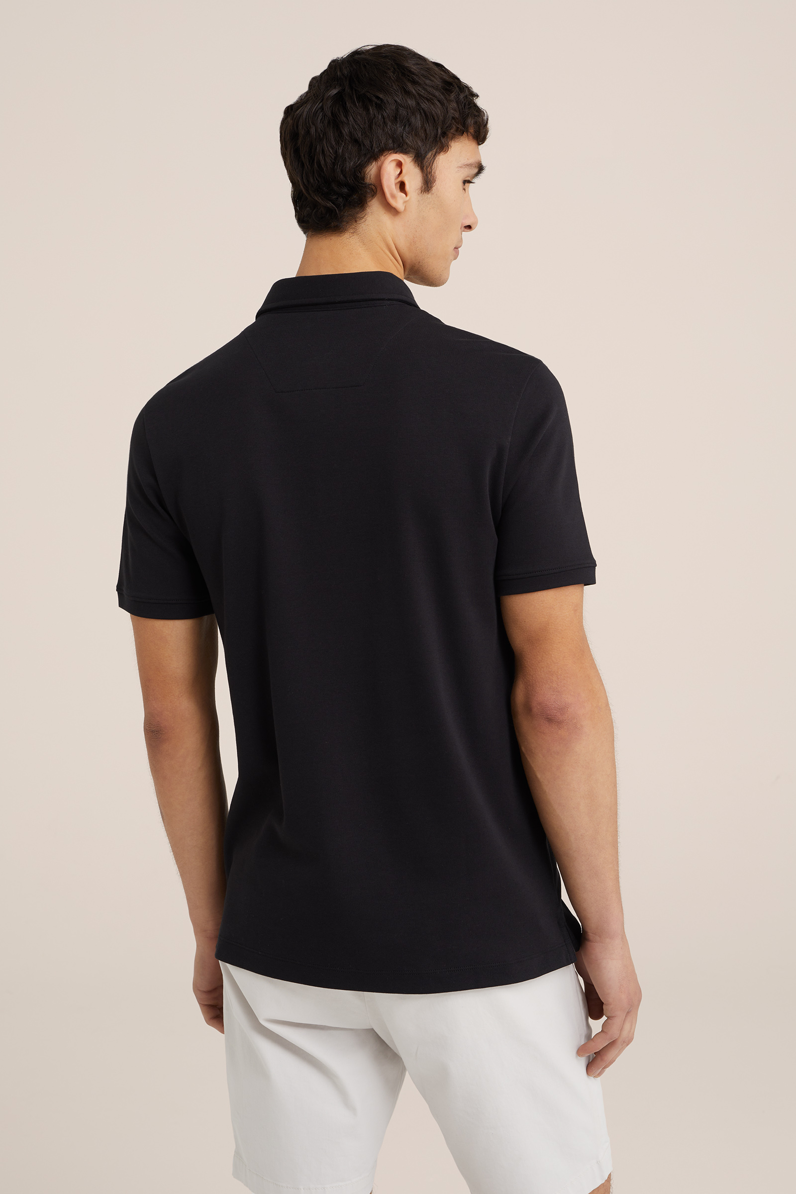 ultra soft polo WE Fashion Zwart