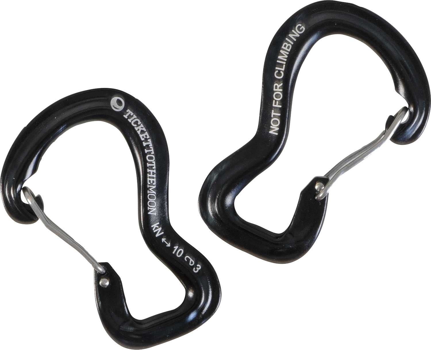 Ticket to the Moon Aluminium 10kN Aluminium Karabiner 2 Stück