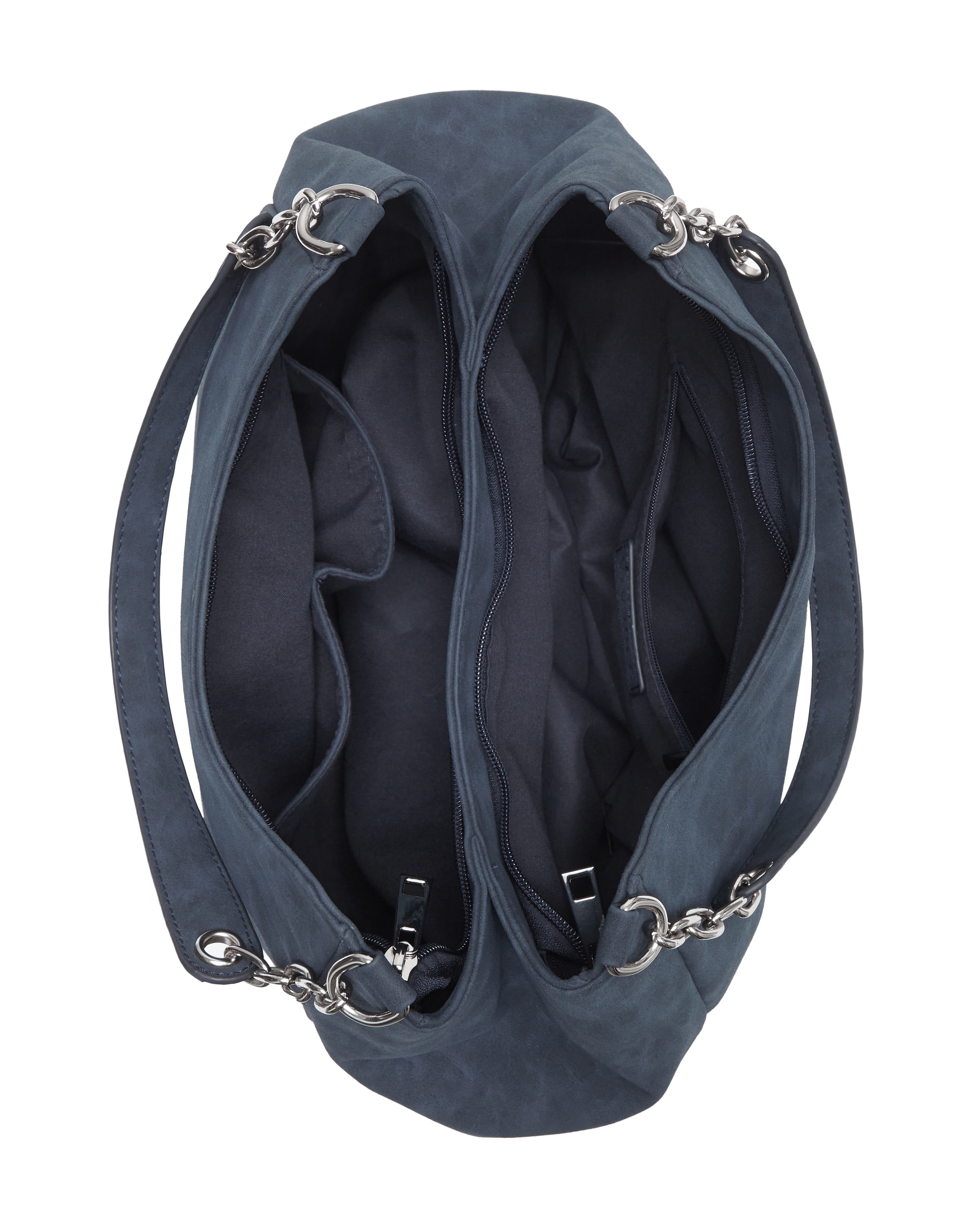 Vivance Henkeltasche »Schultertasche« mit silberfarbenen Details, Damentasche, Shopper, Handtasche VEGAN