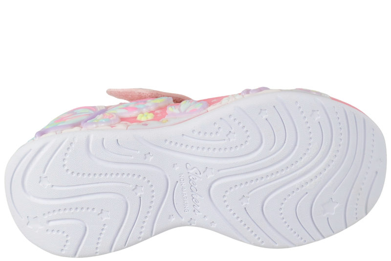 SKECHERS S LIGHTS - BUTTERFLY BLISS PINK GLITTER SHOE