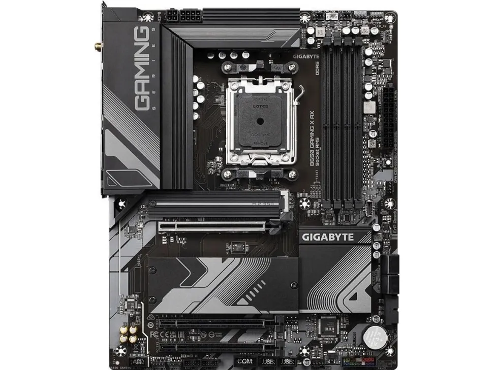 Gigabyte B650 GAMING X AX - Bundkort - ATX - Socket AM5 - AMD B650 Chipset - USB 3.2 Gen 2, USB-C 3.2 Gen2, USB 3.2 Gen 1 - 2.5 Gigabit LAN, Wi-Fi 6E, Bluetooth - onboard grafik (CPU påkrævet) - High Definition Audio (7.1-kanal)