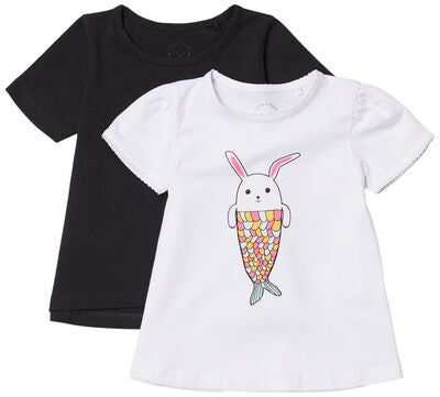 Luca & Lola Emily Topp 2-pack, White/Anthracite