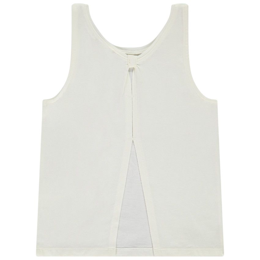 Débardeur à sequins fantaisie Pat Patrouille + dos ouvert pour fille - Ecru