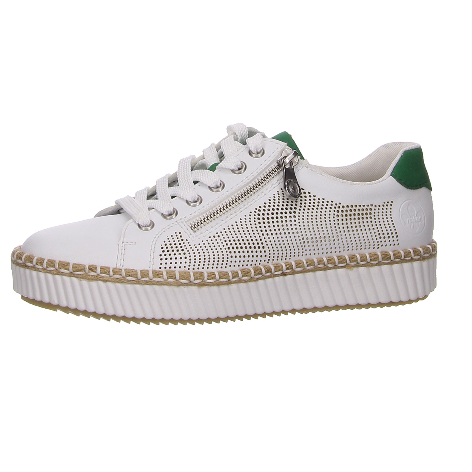 Rieker Sneaker weiß weiss/weiss kombi