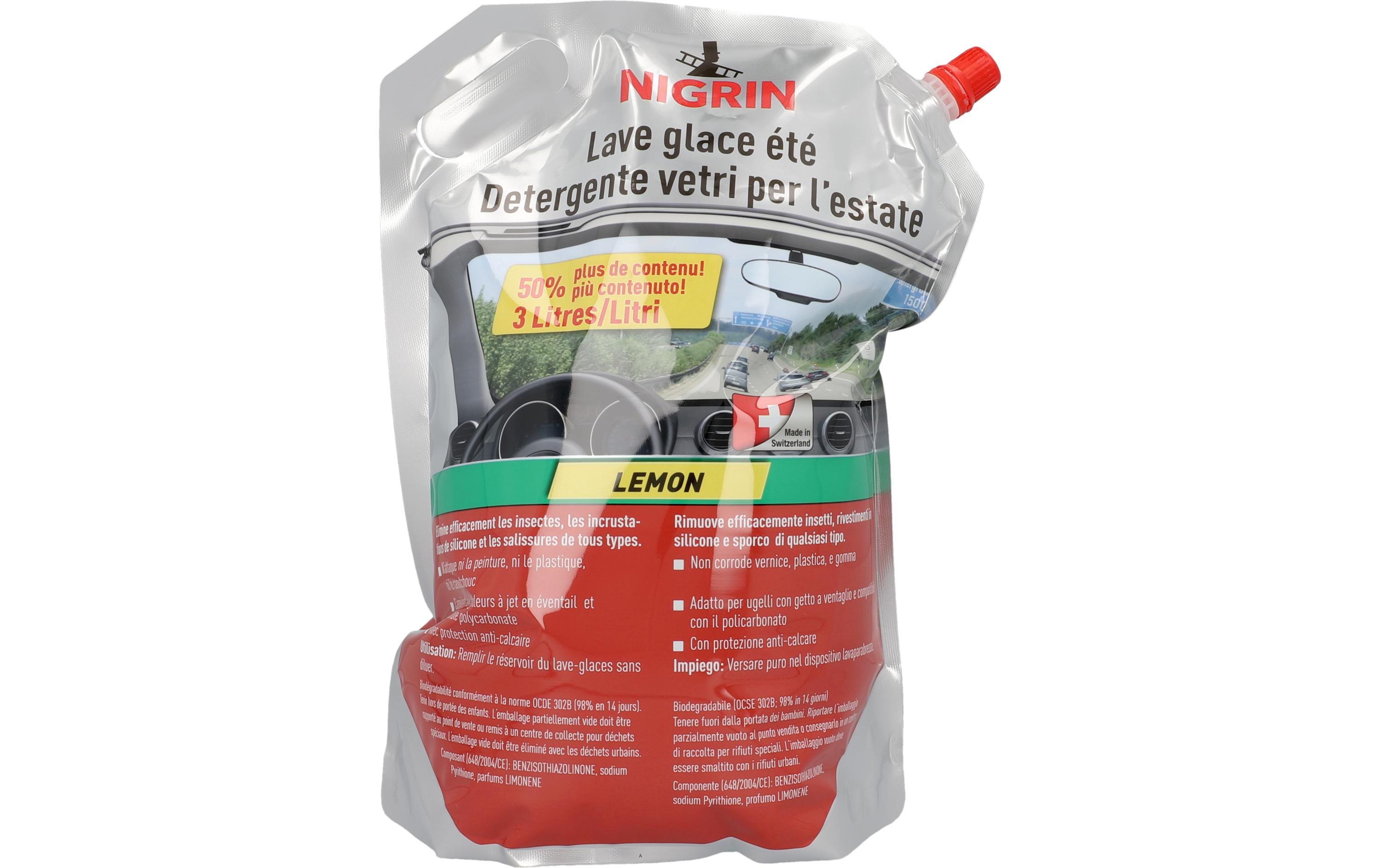Sommer-Scheibenreiniger Lemon Air, 3 lGebrauchsfertiges Sommergemisch mit Kalkschutz, 3000 ml