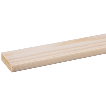 Grenen D-vorm 13x43 mm 210 cm