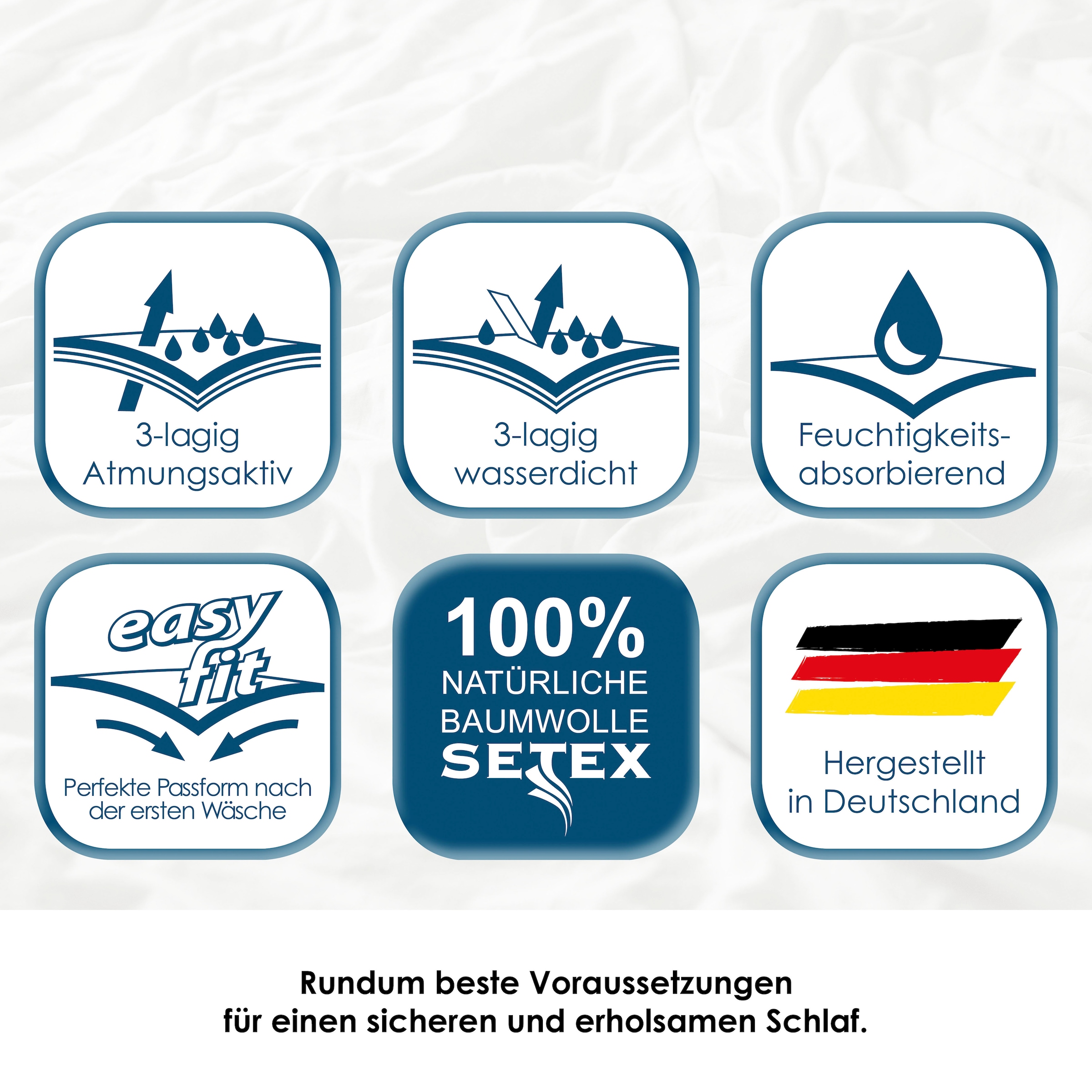 SETEX Matratzenauflage »Sommer/Winter Fixspannauflage«