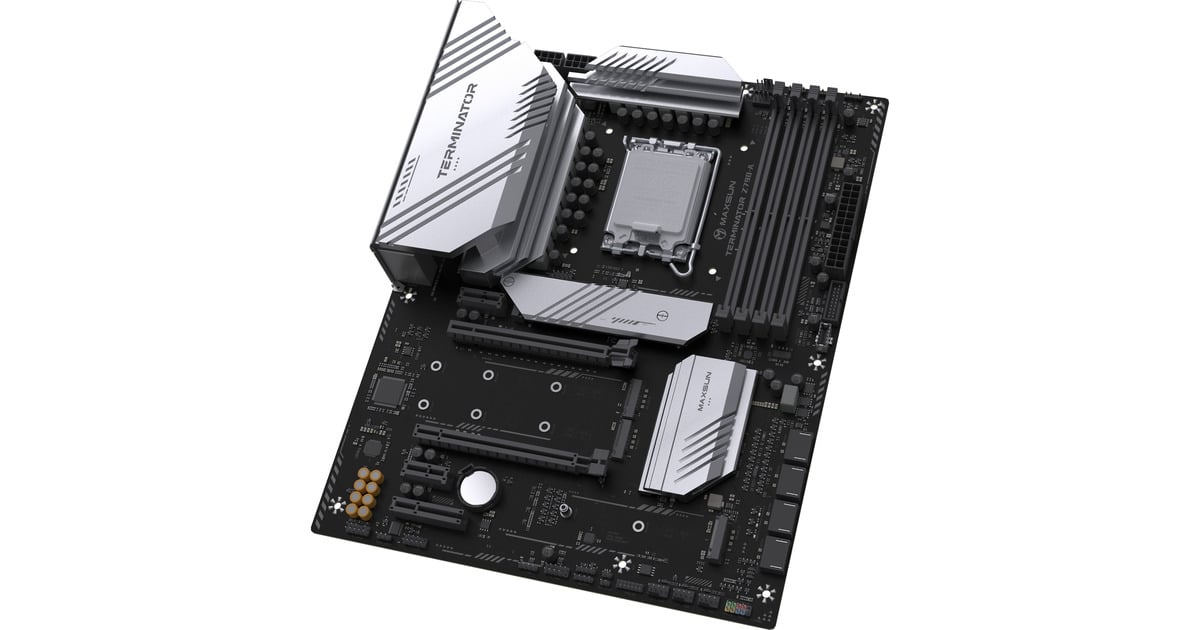 MAXSUNMS-Terminator Z790-A WIFI socket 1700 moederbord  (Zwart, RAID, 2.5 Gb-LAN, WLAN, BT, Sound, ATX)