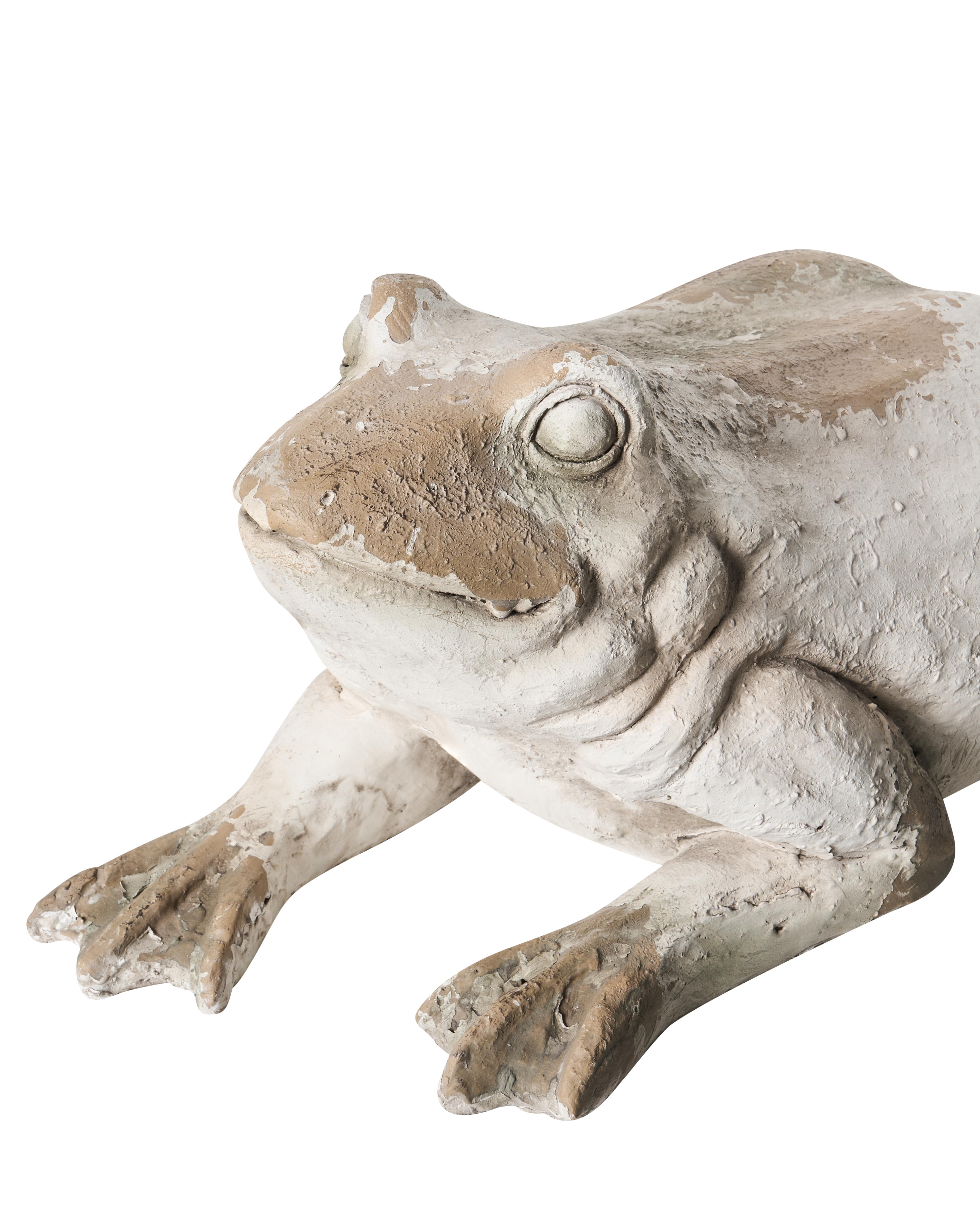 Tuinbeeld CARAPELLE Kikker Beige