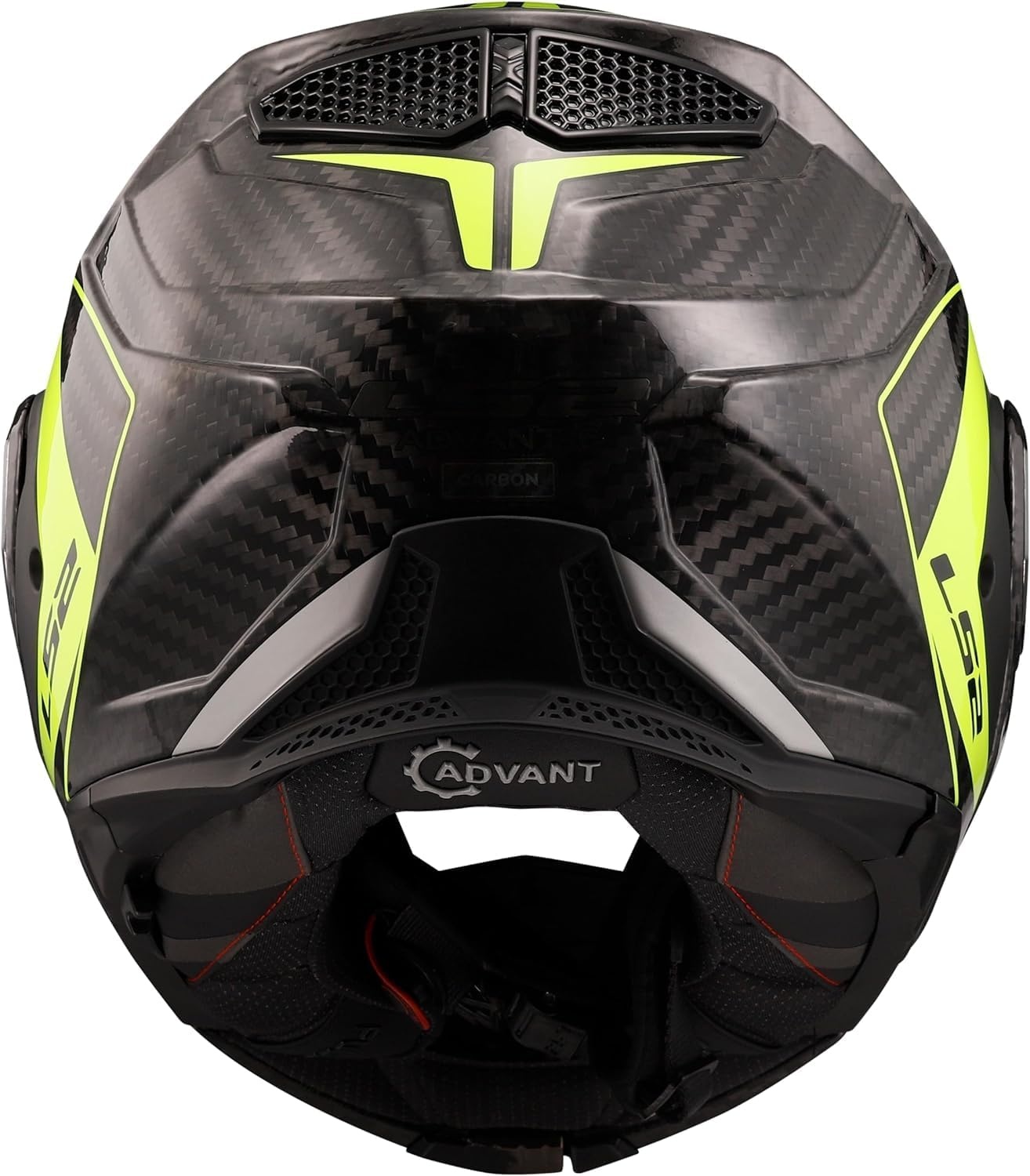 LS2 - Casque FF901 Advant X Carbon Future II Carbone / Jaune fluo / Brillant