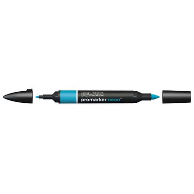ProMarker - Marqueur double pointe - bleu vif néon