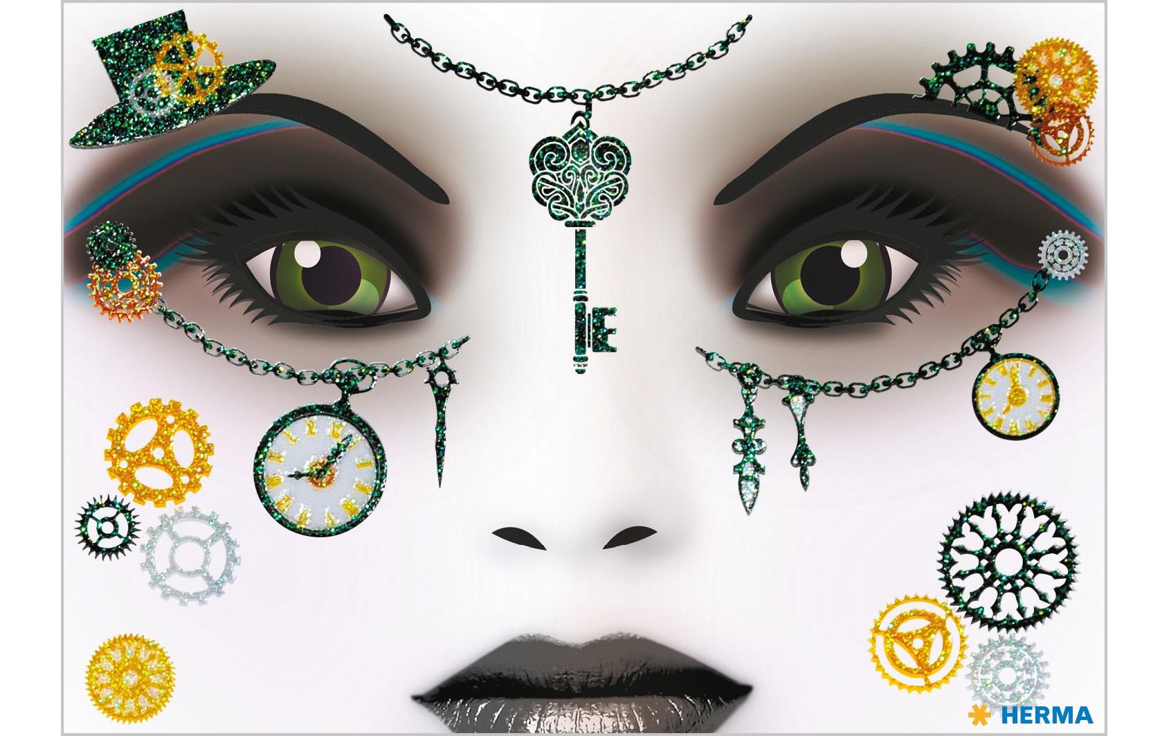 Face Art Amelia, 1 StückGesicht Sticker für Halloween
