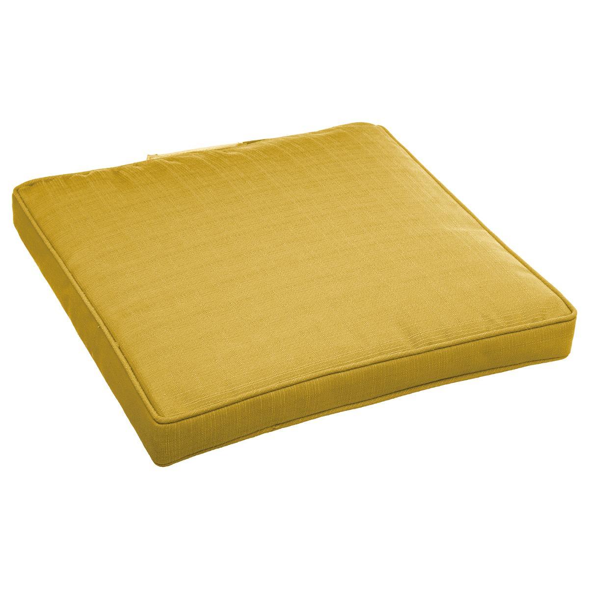 GALETTE CHAISE SCRATCH KORAI 40X40CM MOUTARDE