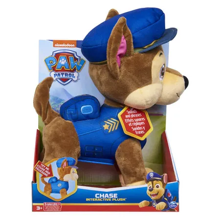 Spin Master Paw Patrol Feature Plüsch Chase, 30 cm