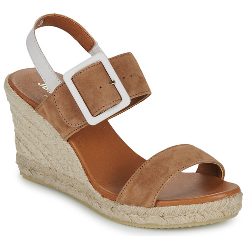 JB Martin - 1IRINA - CHEVRE VELOURS CAMEL / CRAIE
