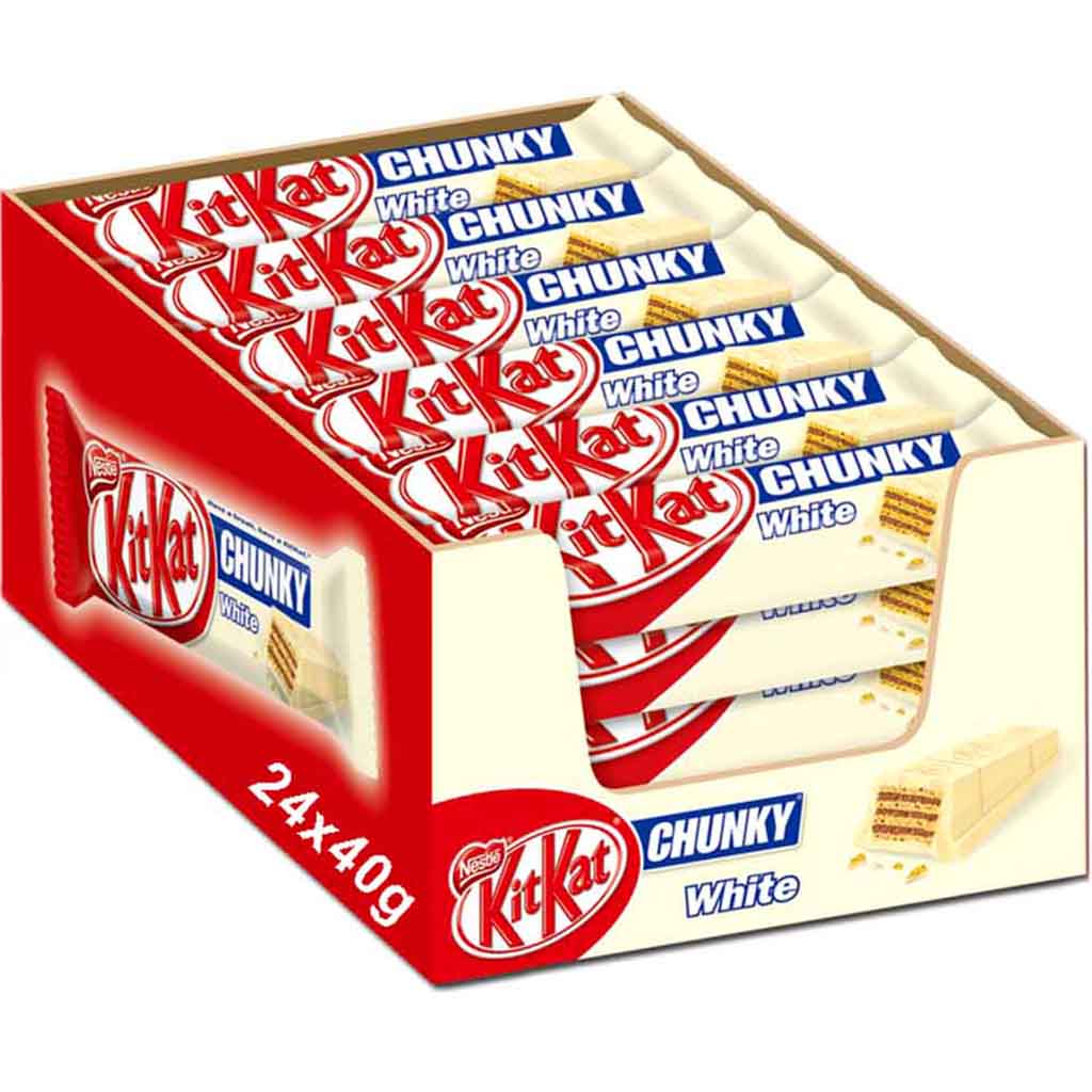 KitKat Chunky White 24x 40g im Thekendisplay MHD:30.8.25