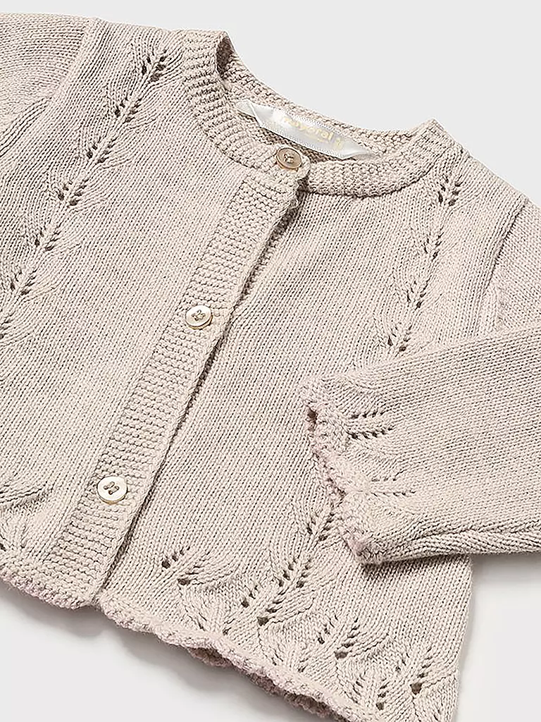 MAYORAL Baby Set Latzhose Pullover Strickjacke 3-teilig  rosa