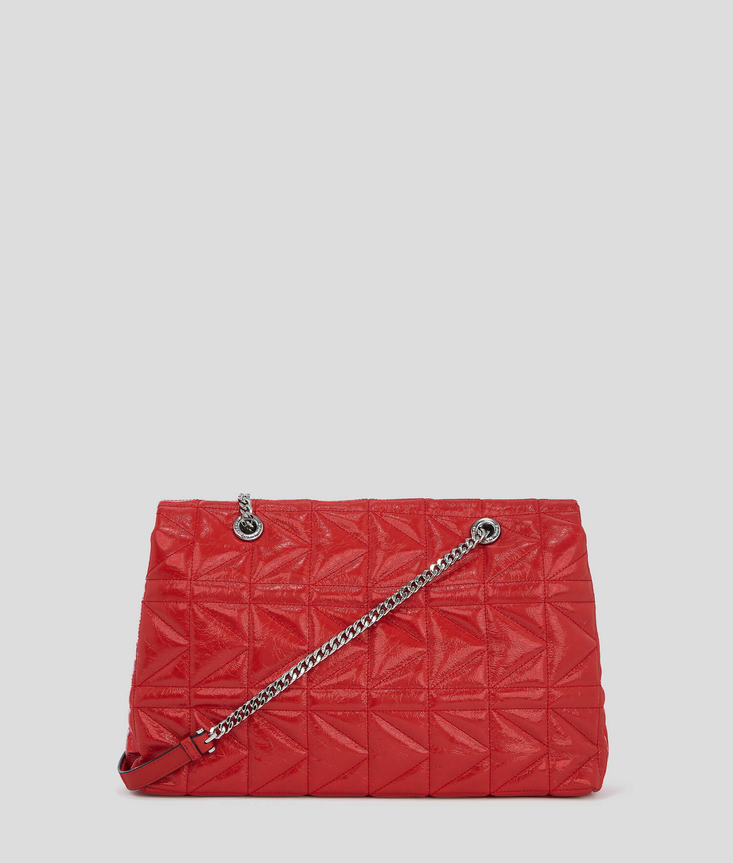 GRAND SAC PORTÉ ÉPAULE BRILLANT K/KUILT - Rouge Klassic