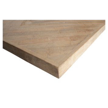WOOOD Tablo tafelblad mangohout visgraat 180x90