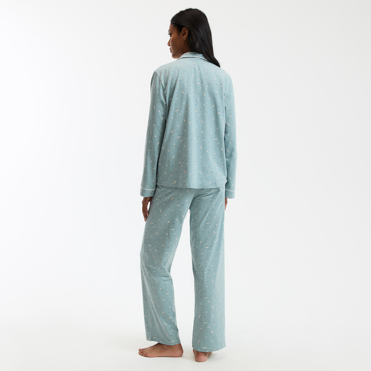 ANNE WEYBURN<br>Pijama com estampa floral em malha de algodão