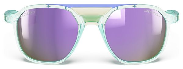 Lunettes Julbo Slack Cover - Spectron 3 - Mint Translucide Brillant/Gris Clair