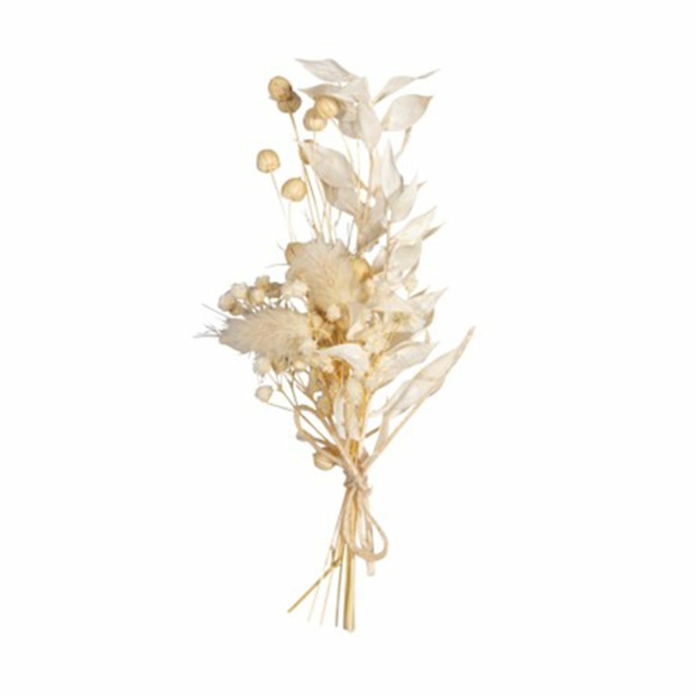 Bouquet de fleurs séchées blanches