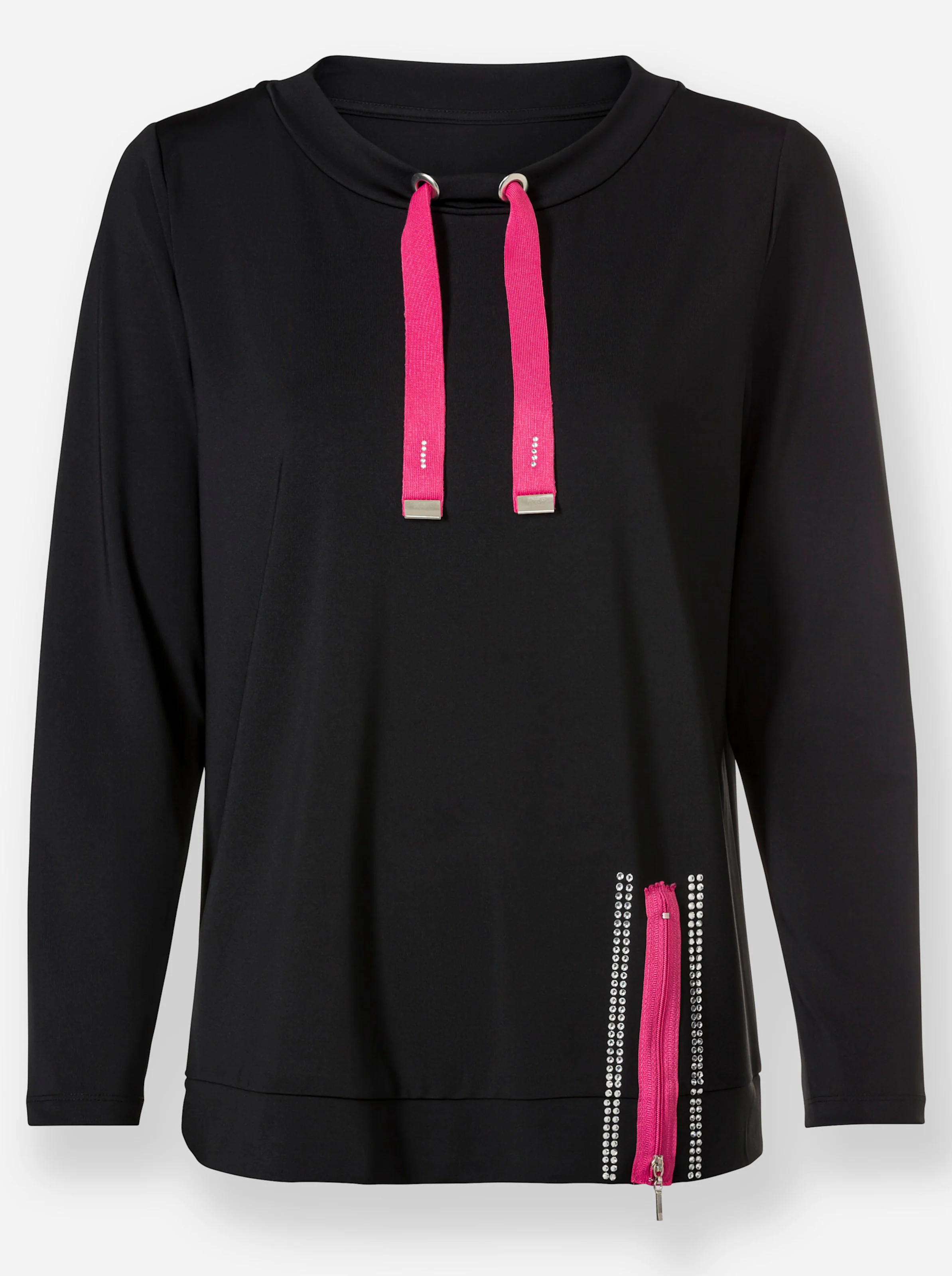 Sweatshirt in schwarz