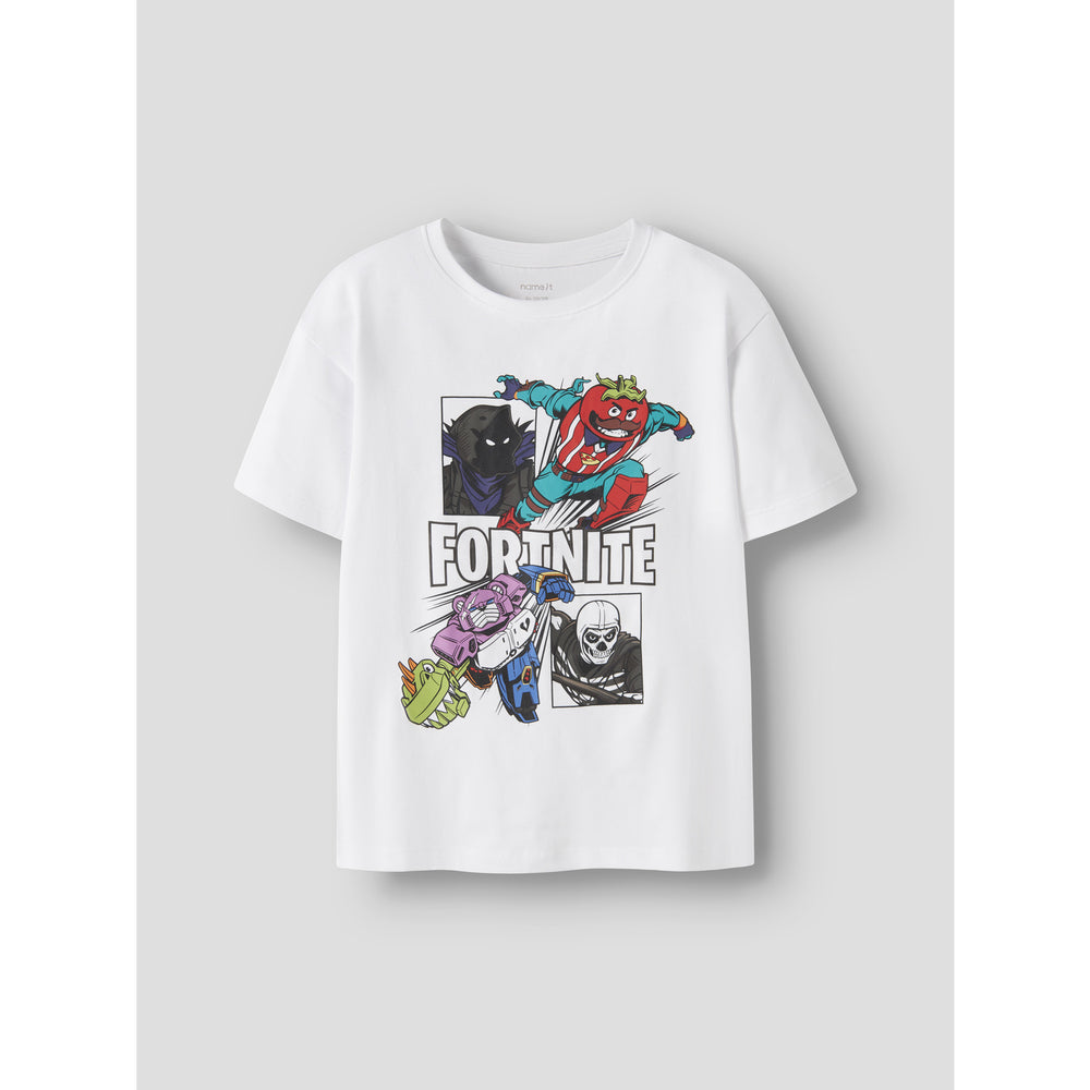 Køb Name It Bright White Nkmambrose Fortnite Ss Nreg Top Bfu