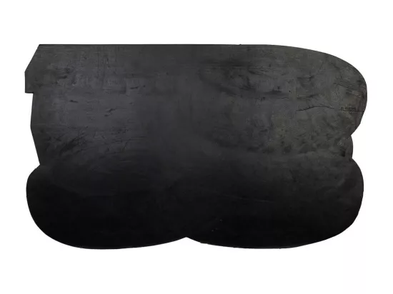 Tapis en caoutchouc forme de pneu noir 45x75