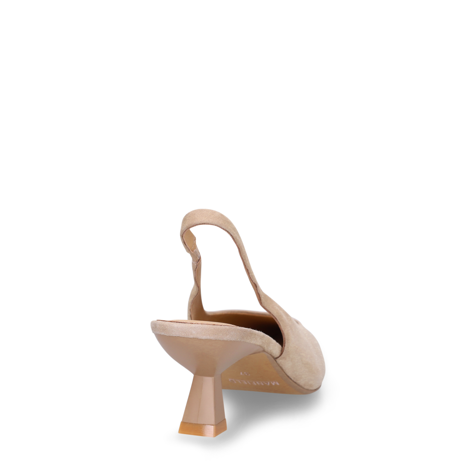 Taupe suède slingbacks