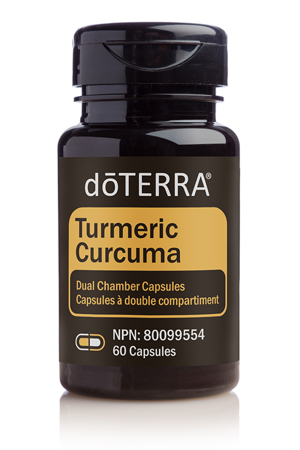 Capsules à double compartiment de curcuma