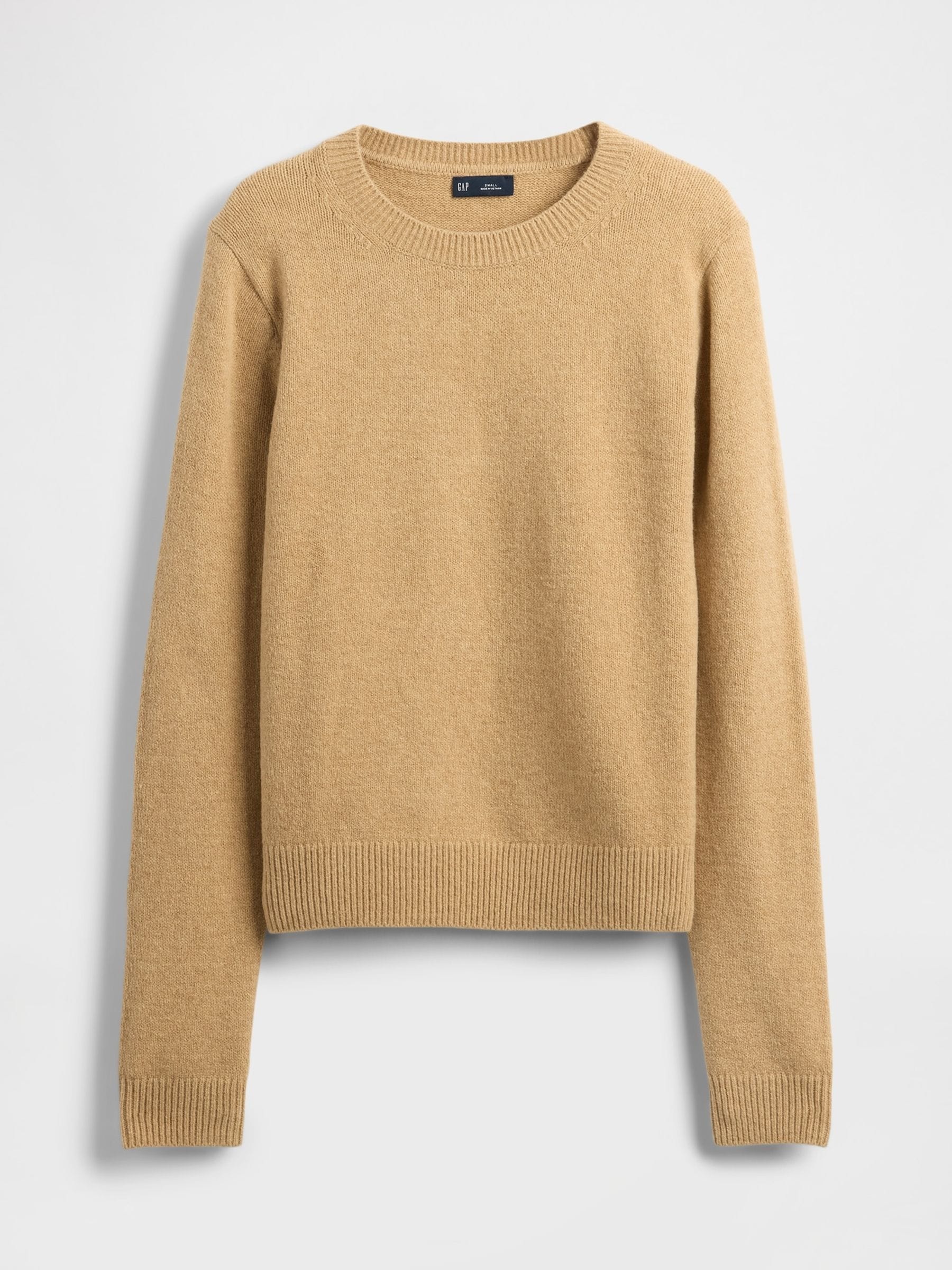 Beige - Gap CashSoft trui met ronde hals