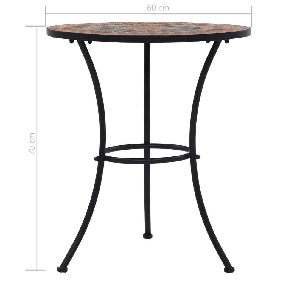 vidaXL - Mozaïek Bistroset - Oranje - Keramiek