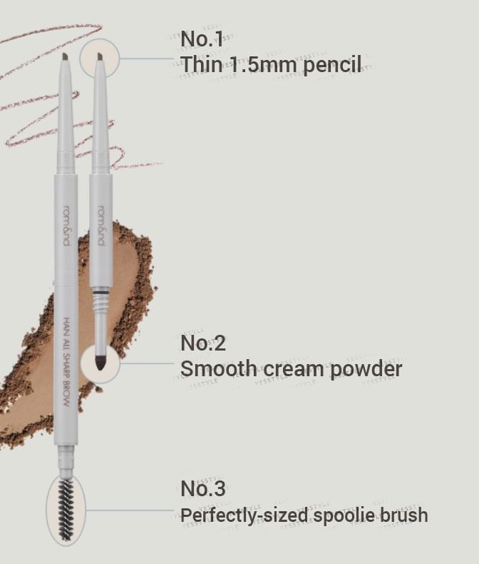 romand - Han All Flat Brow 1+1 Set INAPSQUARE Edition