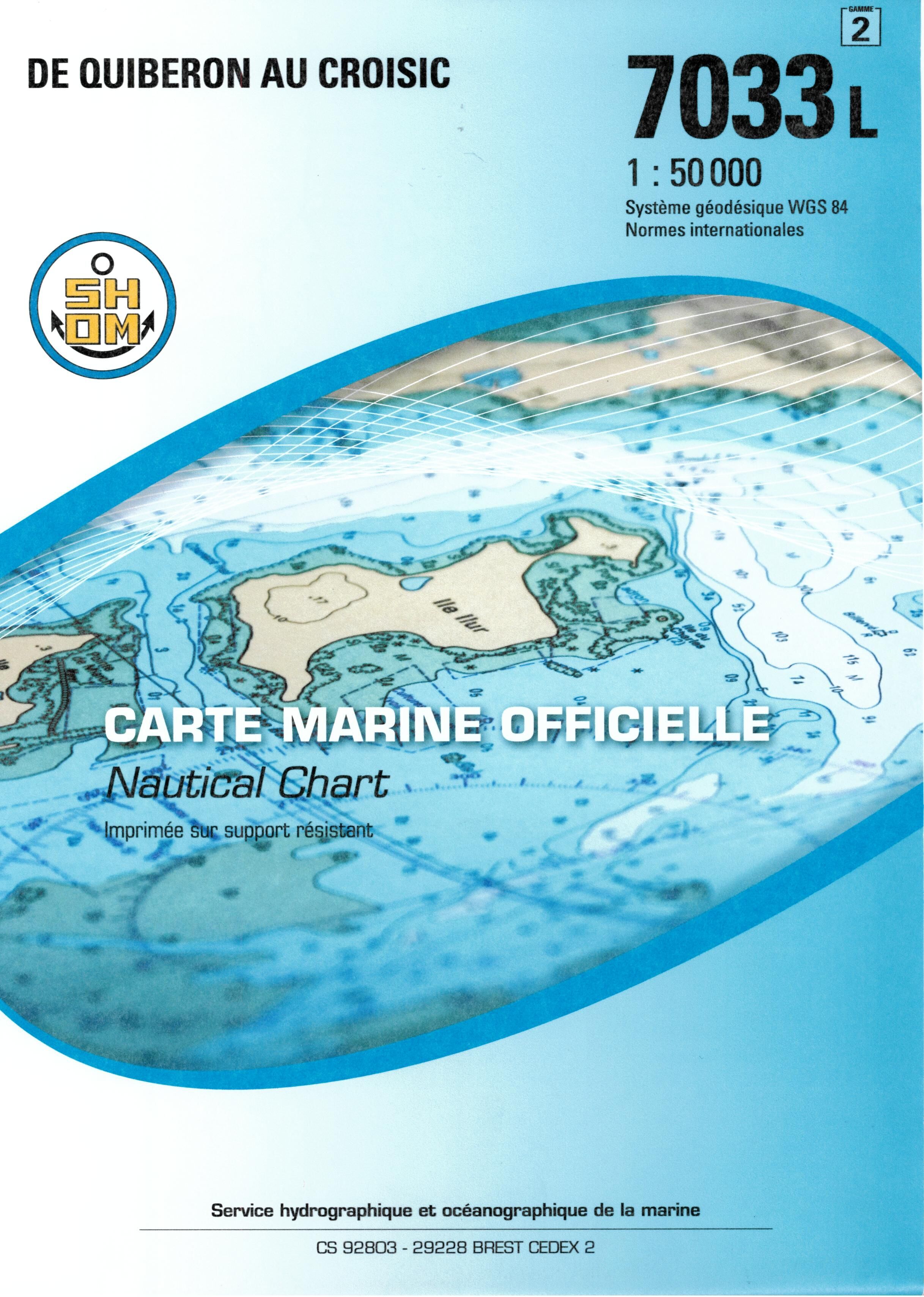EPSHOM - 7033L DE QUIBERON AU CROISIC
