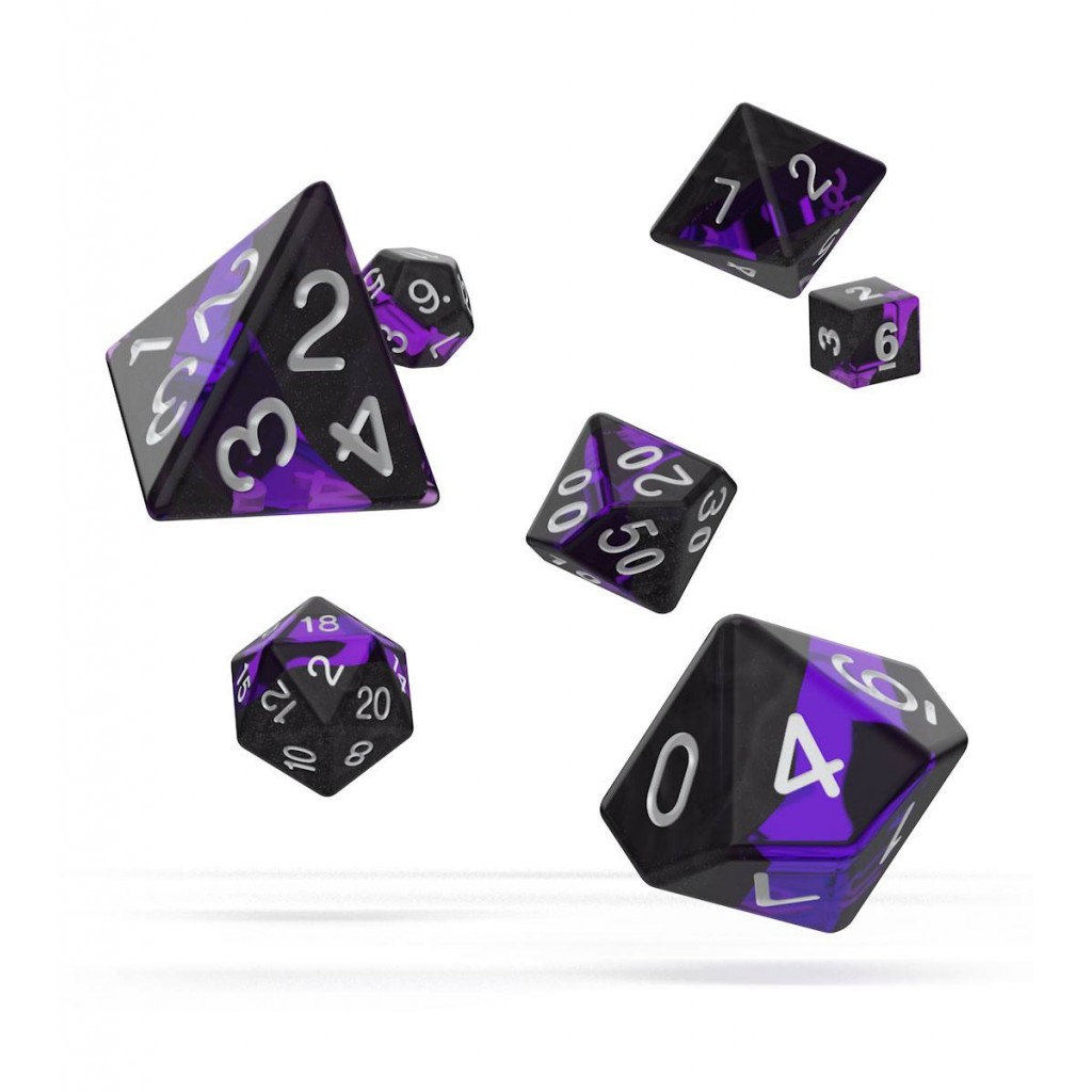 Oakie Doakie Dice dés RPG-Set Enclave - Amethyst (7)