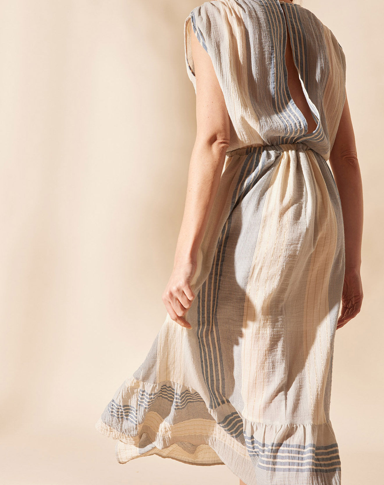 Louizon Robe en Gaze Jihane bleue