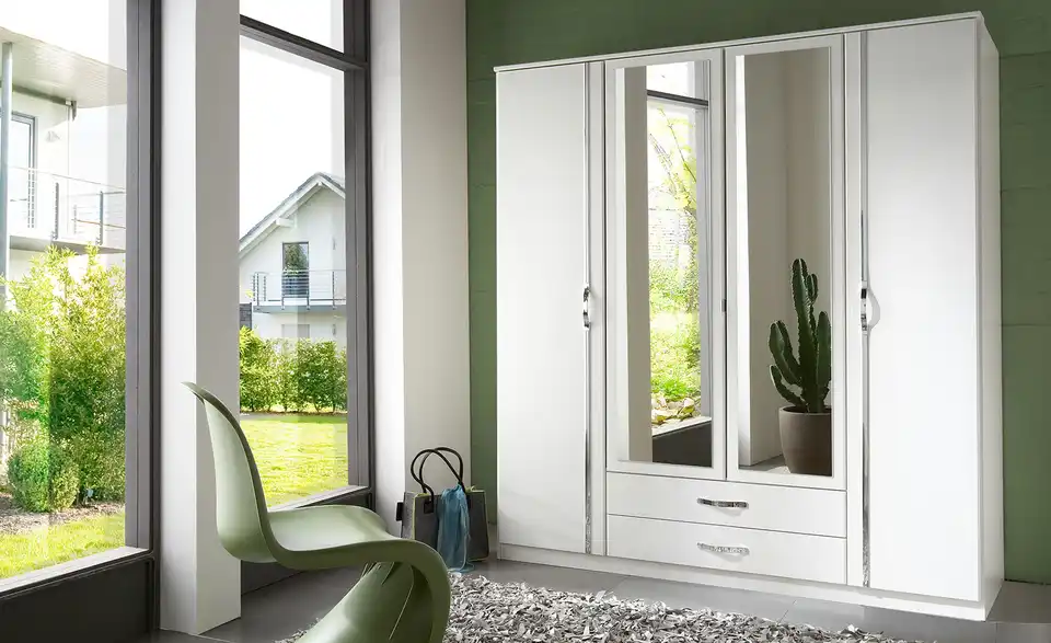 Kleiderschrank Duo 179 cm Weiß