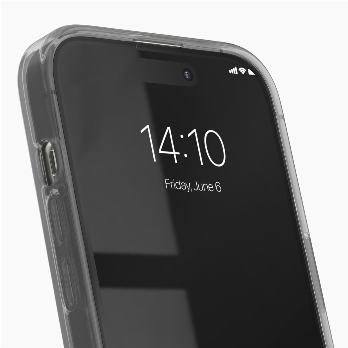 iPhone 14 Pro Hardcase Hülle Clear Case Recycled (IDCLCSS23-I2261P-470) - Tinted Black