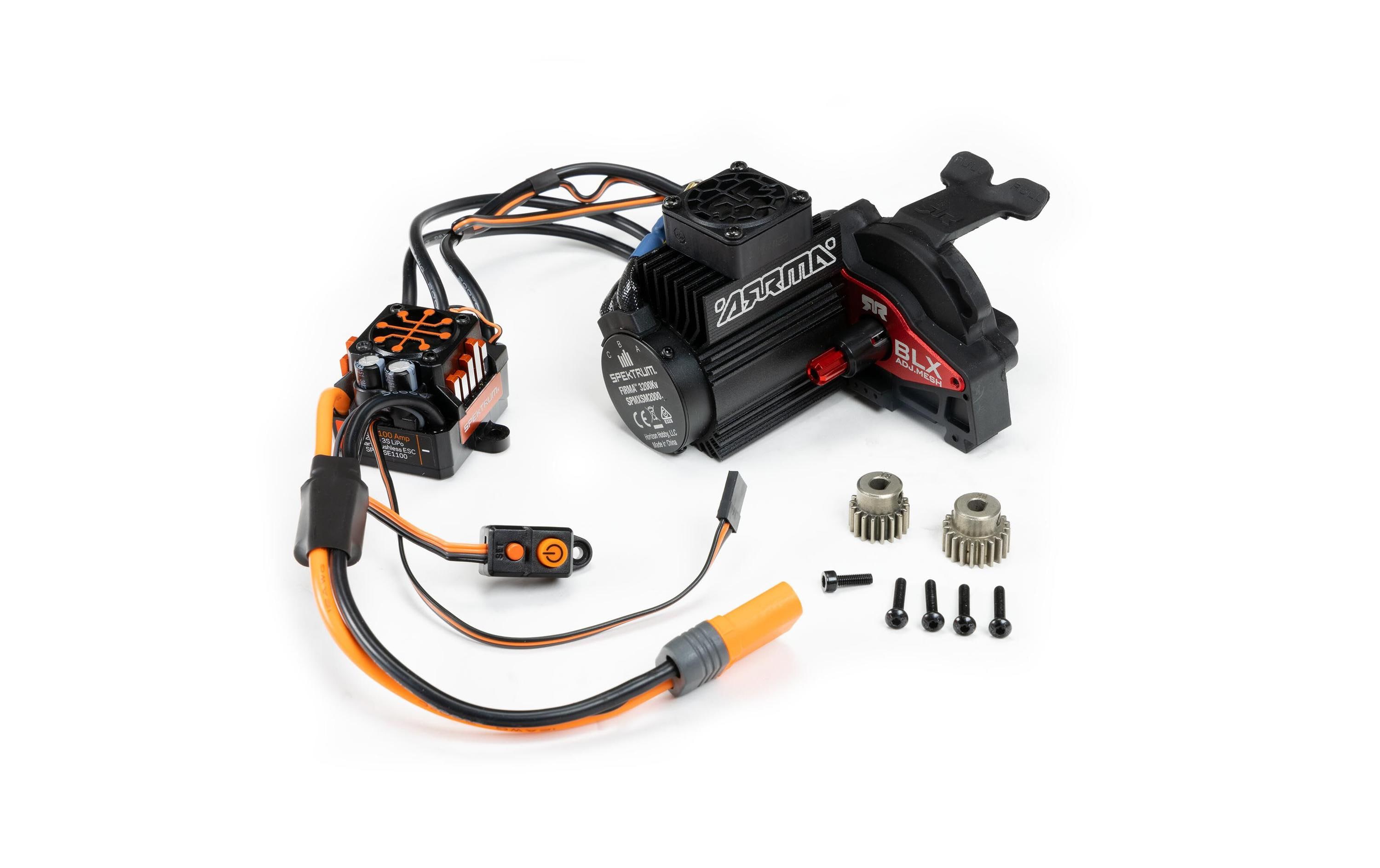 Brushless-Antriebsset 3S BOOST 3660 3200Kv & 100A Firma ESC<br>Komplettes Brushless Upgrade Set für Arrma BOOST und Mega 550 Modelle