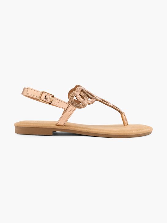 Catwalk Sandalen-Zehentrenner Champagner