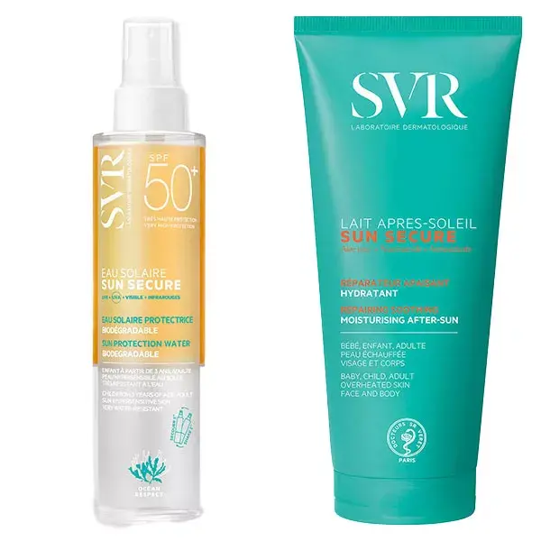 SVR Routine Sun Secure FPS 50+ Água Solar 200ml e Spray Pós-Sol