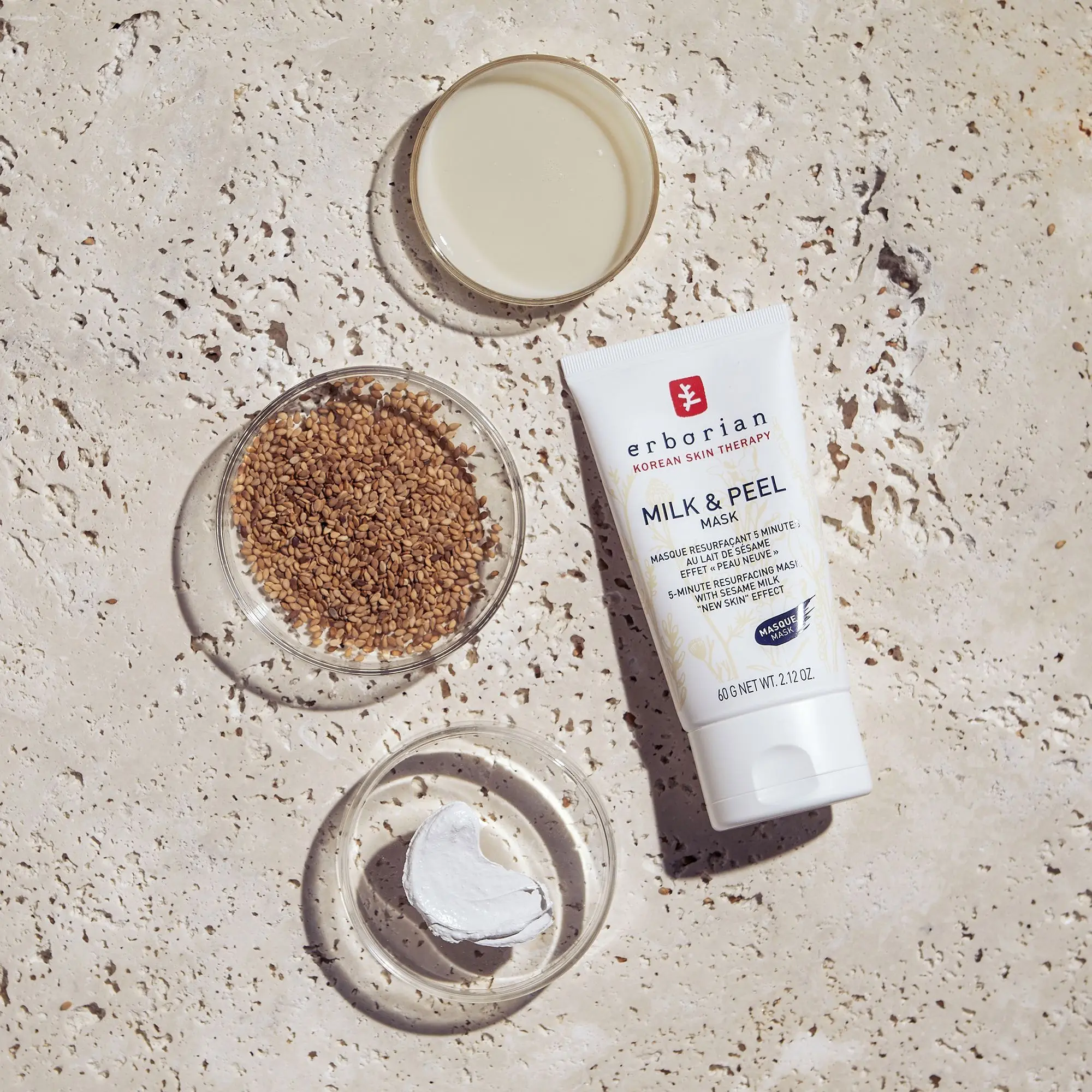 Erborian - Milk & Peel Mask Masque Resurfaçant 5 Minutes- Gommage et peeling