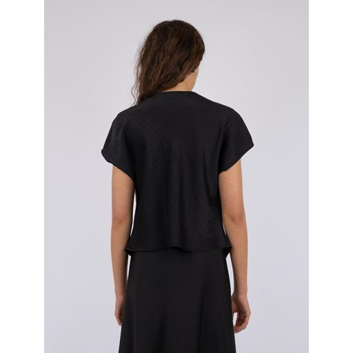 Neo Noir Annabeth Heavy Sateen Bluse, Black, 34
