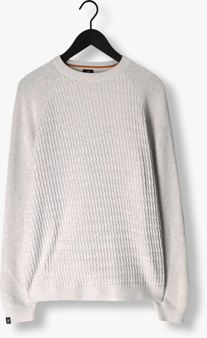 VANGUARD witte vanguard trui crewneck cotton