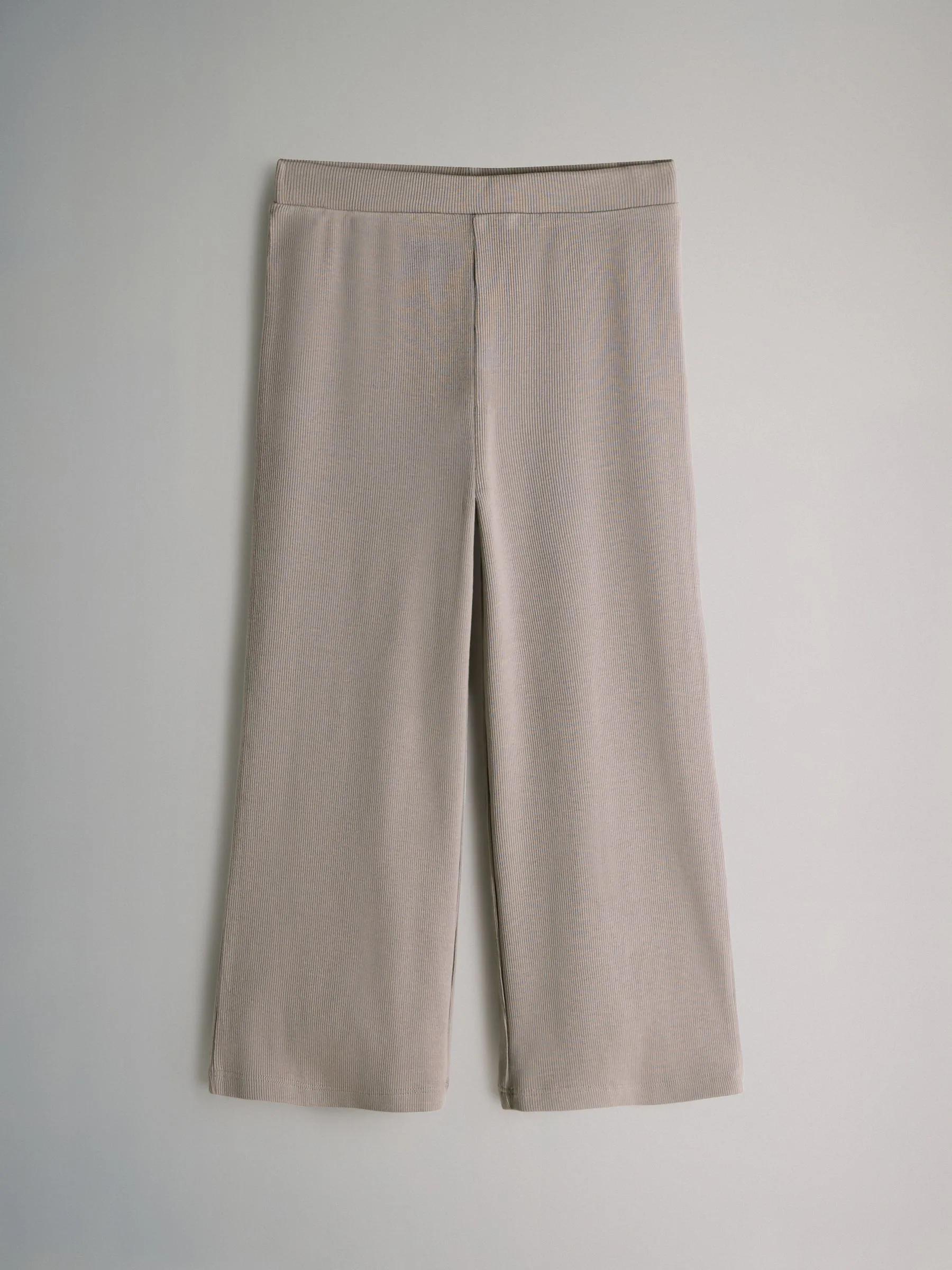 The Set 4 Pack Cotton Rib Wide Leg Trousers