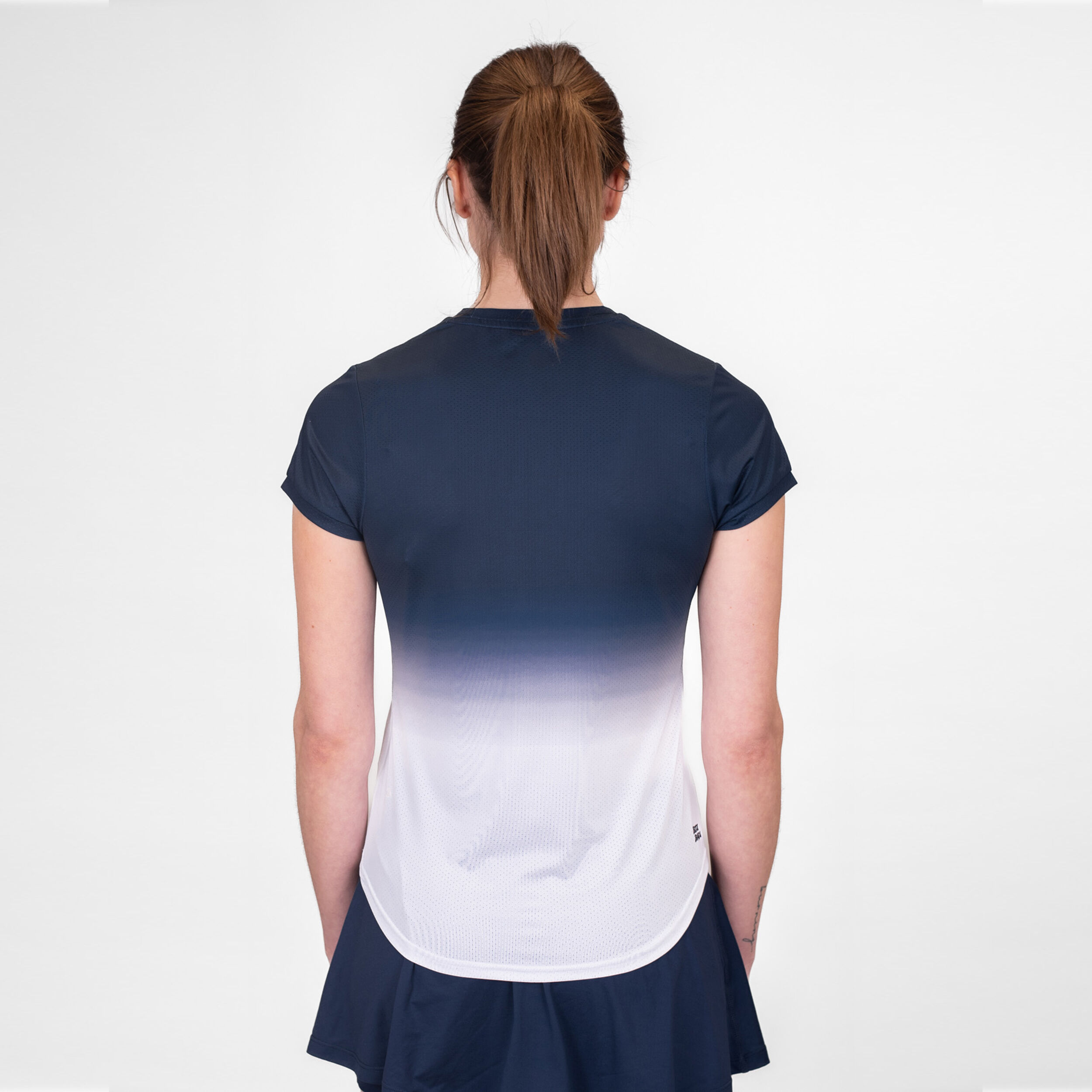 BIDI BADU Crew Gradiant T-shirt Femmes - Bleu Foncé , Blanc