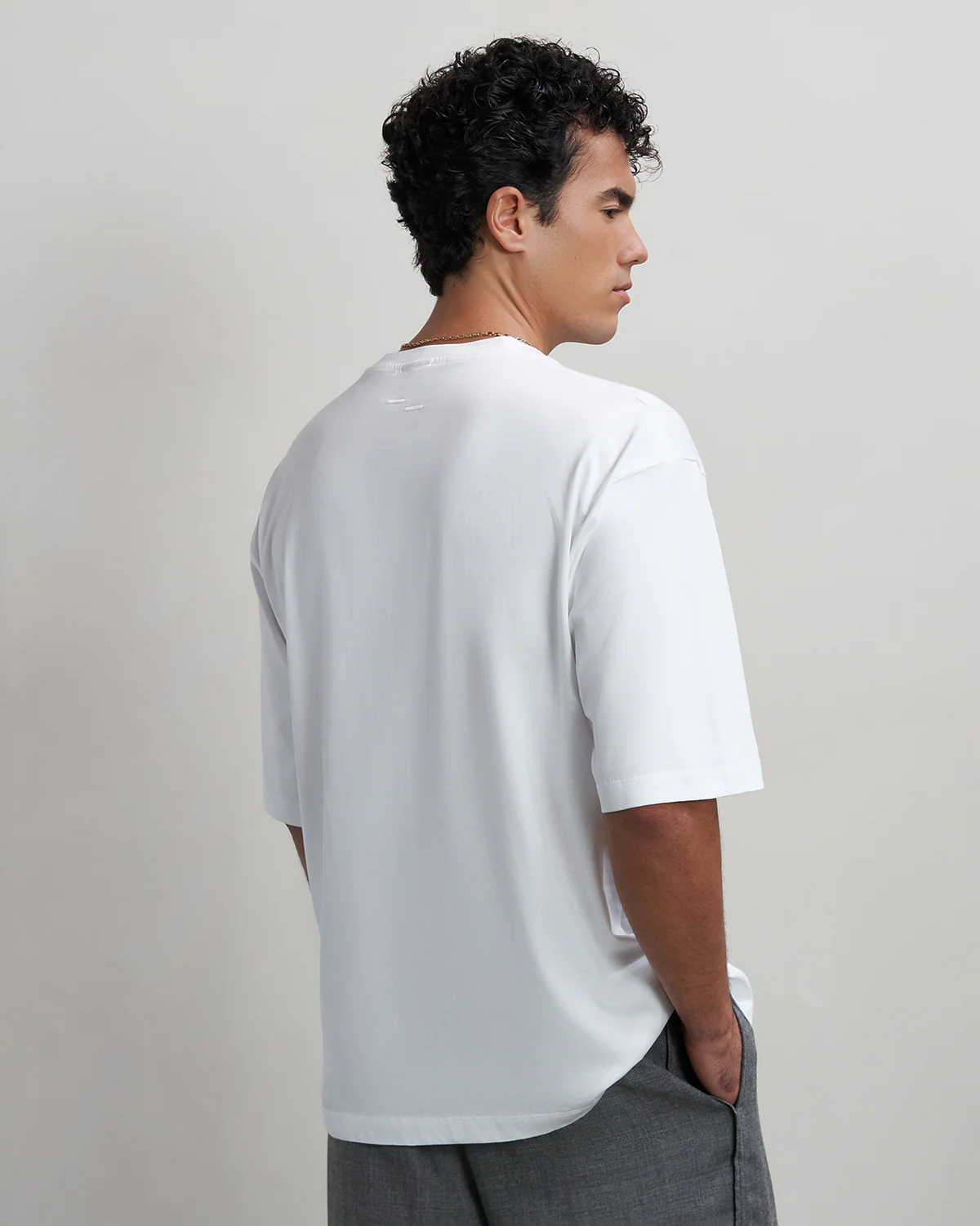 T-shirt Boxy Embroidered White