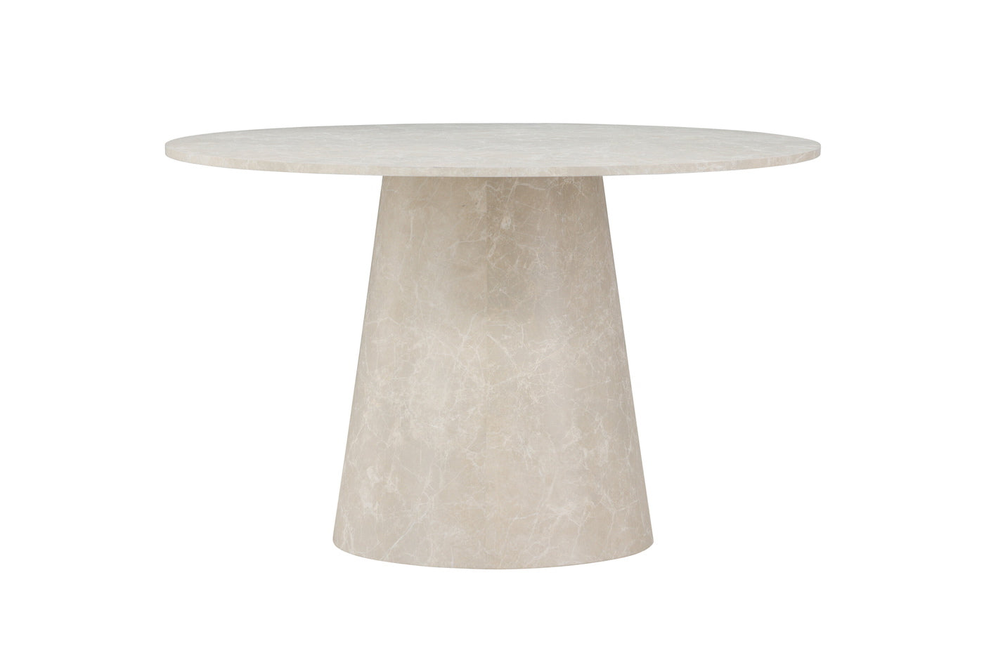 FjÃ´rd - Eettafel Rond Marmerlook - Ã120x75 cm - Lanzo